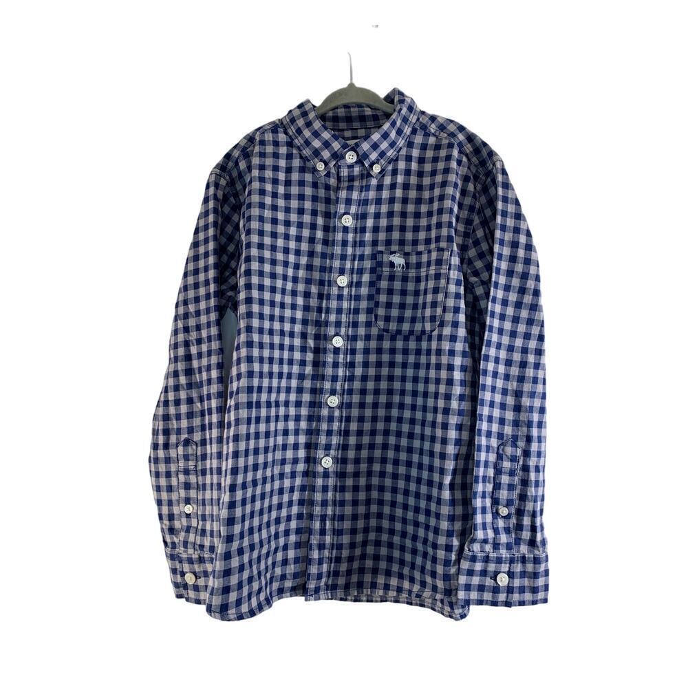ABERCROMBIE KIDS Boy’s Casual Button Down Long Sleeve Shirt / Size: 7-8